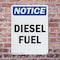 Signmission Diesel Fuel OSHA Notice Sign, Plastic, 7in W x 10in L, 2PK OS-2PACK-NS-P-710-V-11009 - alternate 2